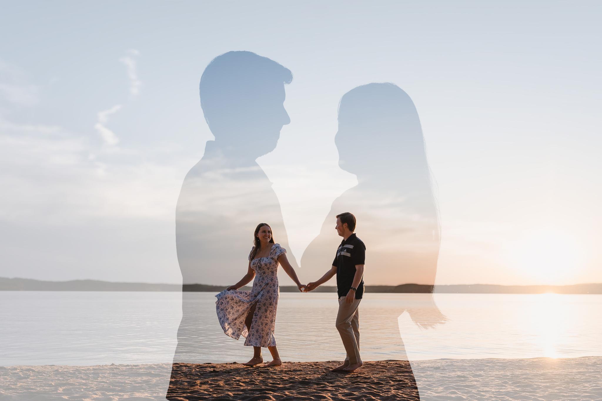 Jodan Lake Engagement Photos | Ebenezer Beach | Maddie & Connor