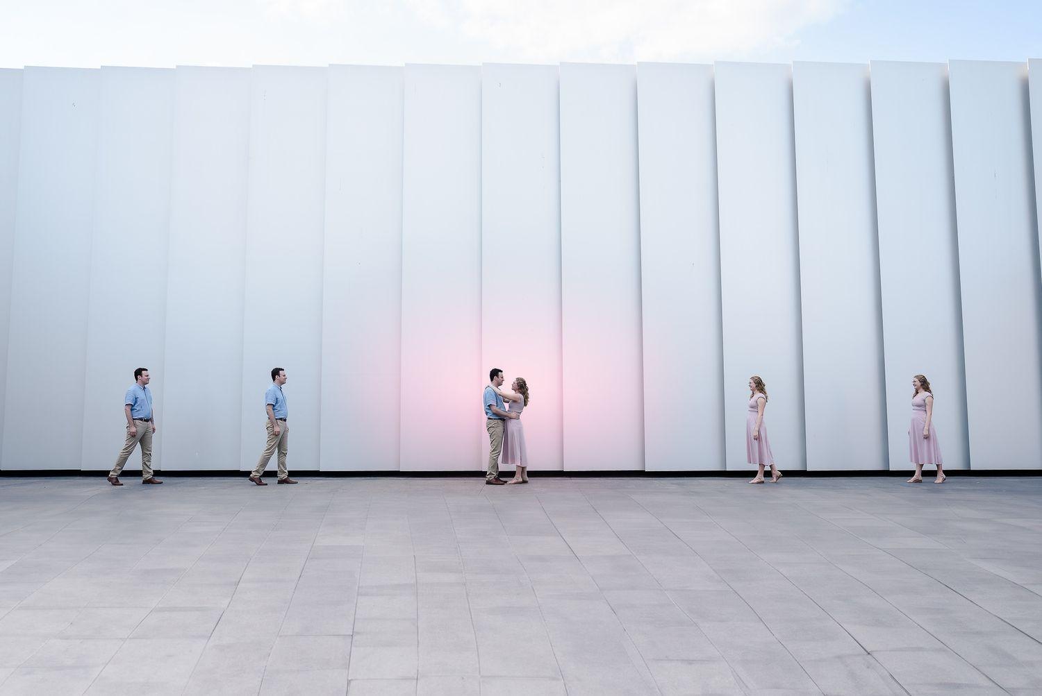 North Carolina Museum of Art Engagement Photos - Ian and Liv